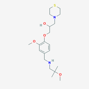 1-(2-methoxy-4-{[(2-methoxy-2-methylpropyl)amino]methyl}phenoxy)-3-(4-thiomorpholinyl)-2-propanol