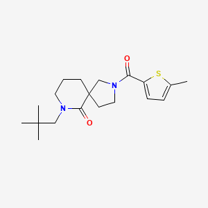 7-(2,2-dimethylpropyl)-2-[(5-methyl-2-thienyl)carbonyl]-2,7-diazaspiro[4.5]decan-6-one