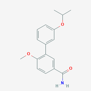 3'-isopropoxy-6-methoxybiphenyl-3-carboxamide