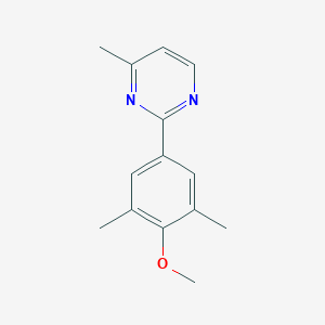 2-(4-methoxy-3,5-dimethylphenyl)-4-methylpyrimidine