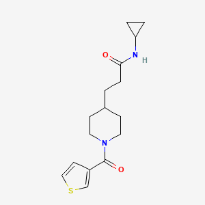 N-cyclopropyl-3-[1-(3-thienylcarbonyl)-4-piperidinyl]propanamide