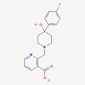 2-{[4-(4-fluorophenyl)-4-hydroxypiperidin-1-yl]methyl}nicotinic acid