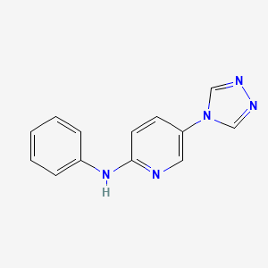 N-phenyl-5-(4H-1,2,4-triazol-4-yl)pyridin-2-amine