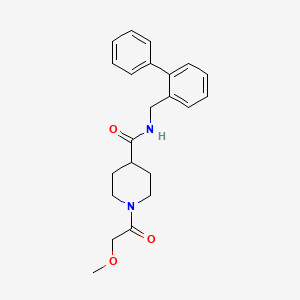 N-(biphenyl-2-ylmethyl)-1-(methoxyacetyl)piperidine-4-carboxamide