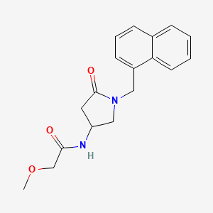 2-methoxy-N-[1-(1-naphthylmethyl)-5-oxo-3-pyrrolidinyl]acetamide