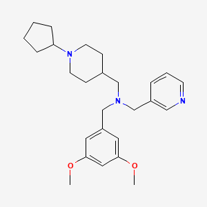 1-(1-cyclopentyl-4-piperidinyl)-N-(3,5-dimethoxybenzyl)-N-(3-pyridinylmethyl)methanamine