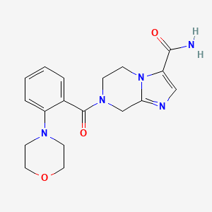 7-(2-morpholin-4-ylbenzoyl)-5,6,7,8-tetrahydroimidazo[1,2-a]pyrazine-3-carboxamide