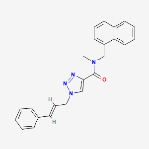 N-methyl-N-(1-naphthylmethyl)-1-[(2E)-3-phenyl-2-propen-1-yl]-1H-1,2,3-triazole-4-carboxamide