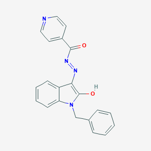 B377877 N-[(Z)-(1-benzyl-2-oxo-indolin-3-ylidene)amino]pyridine-4-carboxamide CAS No. 1334814-23-1