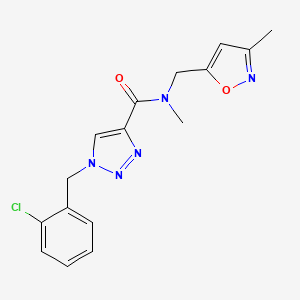 1-(2-chlorobenzyl)-N-methyl-N-[(3-methyl-5-isoxazolyl)methyl]-1H-1,2,3-triazole-4-carboxamide