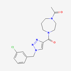 1-acetyl-4-{[1-(3-chlorobenzyl)-1H-1,2,3-triazol-4-yl]carbonyl}-1,4-diazepane