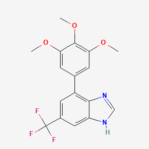 6-(trifluoromethyl)-4-(3,4,5-trimethoxyphenyl)-1H-benzimidazole