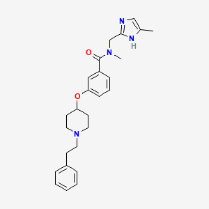 N-methyl-N-[(4-methyl-1H-imidazol-2-yl)methyl]-3-{[1-(2-phenylethyl)-4-piperidinyl]oxy}benzamide