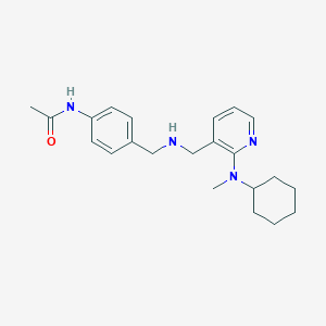 N-(4-{[({2-[cyclohexyl(methyl)amino]-3-pyridinyl}methyl)amino]methyl}phenyl)acetamide