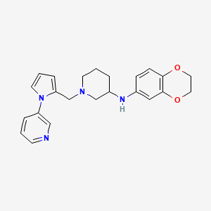 N-(2,3-dihydro-1,4-benzodioxin-6-yl)-1-{[1-(3-pyridinyl)-1H-pyrrol-2-yl]methyl}-3-piperidinamine