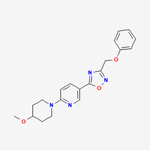 2-(4-methoxy-1-piperidinyl)-5-[3-(phenoxymethyl)-1,2,4-oxadiazol-5-yl]pyridine