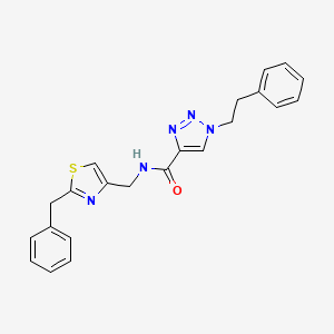 N-[(2-benzyl-1,3-thiazol-4-yl)methyl]-1-(2-phenylethyl)-1H-1,2,3-triazole-4-carboxamide