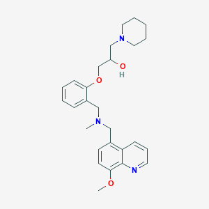 1-(2-{[[(8-methoxy-5-quinolinyl)methyl](methyl)amino]methyl}phenoxy)-3-(1-piperidinyl)-2-propanol