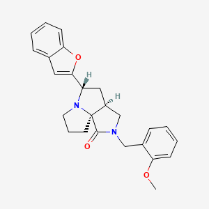 (3aS*,5S*,9aS*)-5-(1-benzofuran-2-yl)-2-(2-methoxybenzyl)hexahydro-7H-pyrrolo[3,4-g]pyrrolizin-1(2H)-one