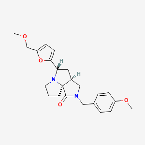 (3aS*,5S*,9aS*)-2-(4-methoxybenzyl)-5-[5-(methoxymethyl)-2-furyl]hexahydro-7H-pyrrolo[3,4-g]pyrrolizin-1(2H)-one