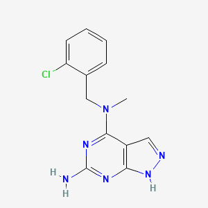 N~4~-(2-chlorobenzyl)-N~4~-methyl-1H-pyrazolo[3,4-d]pyrimidine-4,6-diamine