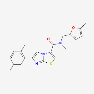 6-(2,5-dimethylphenyl)-N-methyl-N-[(5-methyl-2-furyl)methyl]imidazo[2,1-b][1,3]thiazole-3-carboxamide