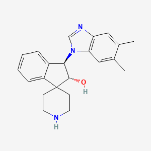 (1R,2R)-1-(5,6-dimethylbenzimidazol-1-yl)spiro[1,2-dihydroindene-3,4'-piperidine]-2-ol