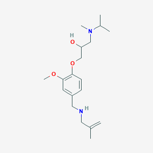 1-[2-methoxy-4-[(2-methylprop-2-enylamino)methyl]phenoxy]-3-[methyl(propan-2-yl)amino]propan-2-ol