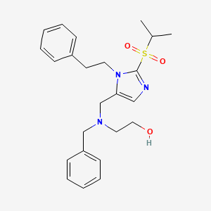 2-(benzyl{[2-(isopropylsulfonyl)-1-(2-phenylethyl)-1H-imidazol-5-yl]methyl}amino)ethanol