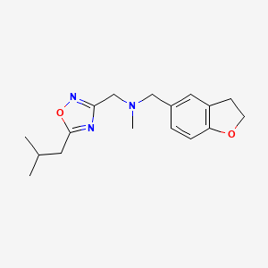 (2,3-dihydro-1-benzofuran-5-ylmethyl)[(5-isobutyl-1,2,4-oxadiazol-3-yl)methyl]methylamine