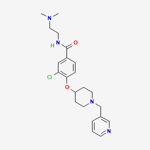 3-chloro-N-[2-(dimethylamino)ethyl]-4-{[1-(3-pyridinylmethyl)-4-piperidinyl]oxy}benzamide