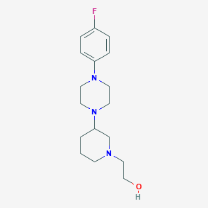 molecular formula C17H26FN3O B3779107 2-[3-[4-(4-Fluorophenyl)piperazin-1-yl]piperidin-1-yl]ethanol 