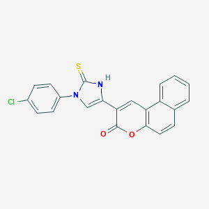 2-[1-(4-chlorophenyl)-2-sulfanyl-1H-imidazol-4-yl]-3H-benzo[f]chromen-3-one