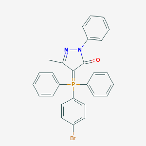 4-[(4-bromophenyl)(diphenyl)phosphoranylidene]-5-methyl-2-phenyl-2,4-dihydro-3H-pyrazol-3-one