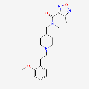 N-({1-[2-(2-methoxyphenyl)ethyl]-4-piperidinyl}methyl)-N,4-dimethyl-1,2,5-oxadiazole-3-carboxamide