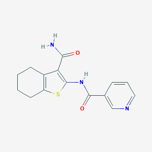 N-(3-carbamoyl-4,5,6,7-tetrahydrobenzo[b]thiophen-2-yl)nicotinamide