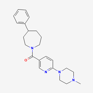 1-{[6-(4-methyl-1-piperazinyl)-3-pyridinyl]carbonyl}-4-phenylazepane