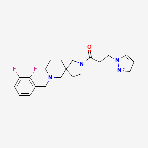 1-[9-[(2,3-Difluorophenyl)methyl]-2,9-diazaspiro[4.5]decan-2-yl]-3-pyrazol-1-ylpropan-1-one