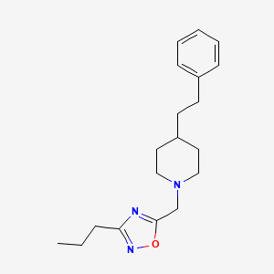 4-(2-phenylethyl)-1-[(3-propyl-1,2,4-oxadiazol-5-yl)methyl]piperidine