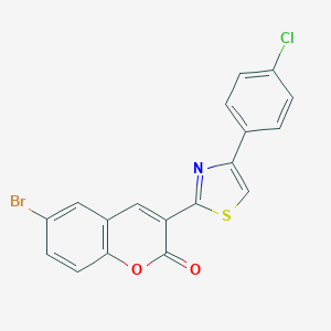 6-bromo-3-[4-(4-chlorophenyl)-1,3-thiazol-2-yl]-2H-chromen-2-one