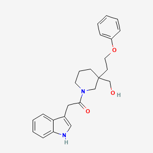 [1-(1H-indol-3-ylacetyl)-3-(2-phenoxyethyl)-3-piperidinyl]methanol