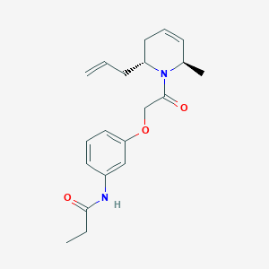 N-(3-{2-[(2R*,6R*)-2-allyl-6-methyl-3,6-dihydropyridin-1(2H)-yl]-2-oxoethoxy}phenyl)propanamide