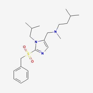 N-{[2-(benzylsulfonyl)-1-isobutyl-1H-imidazol-5-yl]methyl}-N,3-dimethyl-1-butanamine