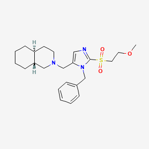 (4aS*,8aR*)-2-({1-benzyl-2-[(2-methoxyethyl)sulfonyl]-1H-imidazol-5-yl}methyl)decahydroisoquinoline