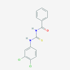 molecular formula C14H10Cl2N2OS B377933 N-[(3,4-dichlorophenyl)carbamothioyl]benzamide 