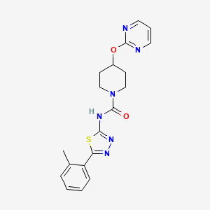 N-[5-(2-methylphenyl)-1,3,4-thiadiazol-2-yl]-4-(pyrimidin-2-yloxy)piperidine-1-carboxamide