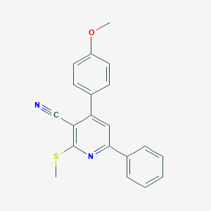 4-(4-Methoxy-phenyl)-2-methylsulfanyl-6-phenyl-nicotinonitrile