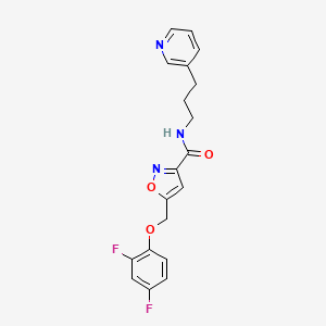 5-[(2,4-difluorophenoxy)methyl]-N-[3-(3-pyridinyl)propyl]-3-isoxazolecarboxamide