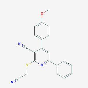 2-[(Cyanomethyl)sulfanyl]-4-(4-methoxyphenyl)-6-phenylnicotinonitrile