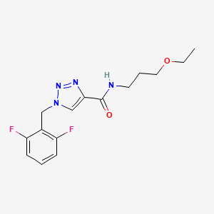 1-(2,6-difluorobenzyl)-N-(3-ethoxypropyl)-1H-1,2,3-triazole-4-carboxamide